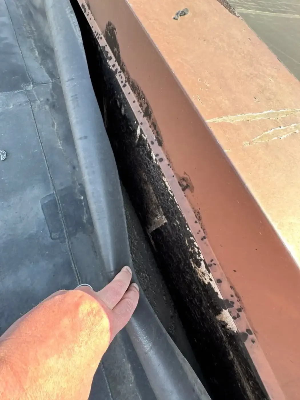 Tarping and dry-in on a Shadeland commercial roof