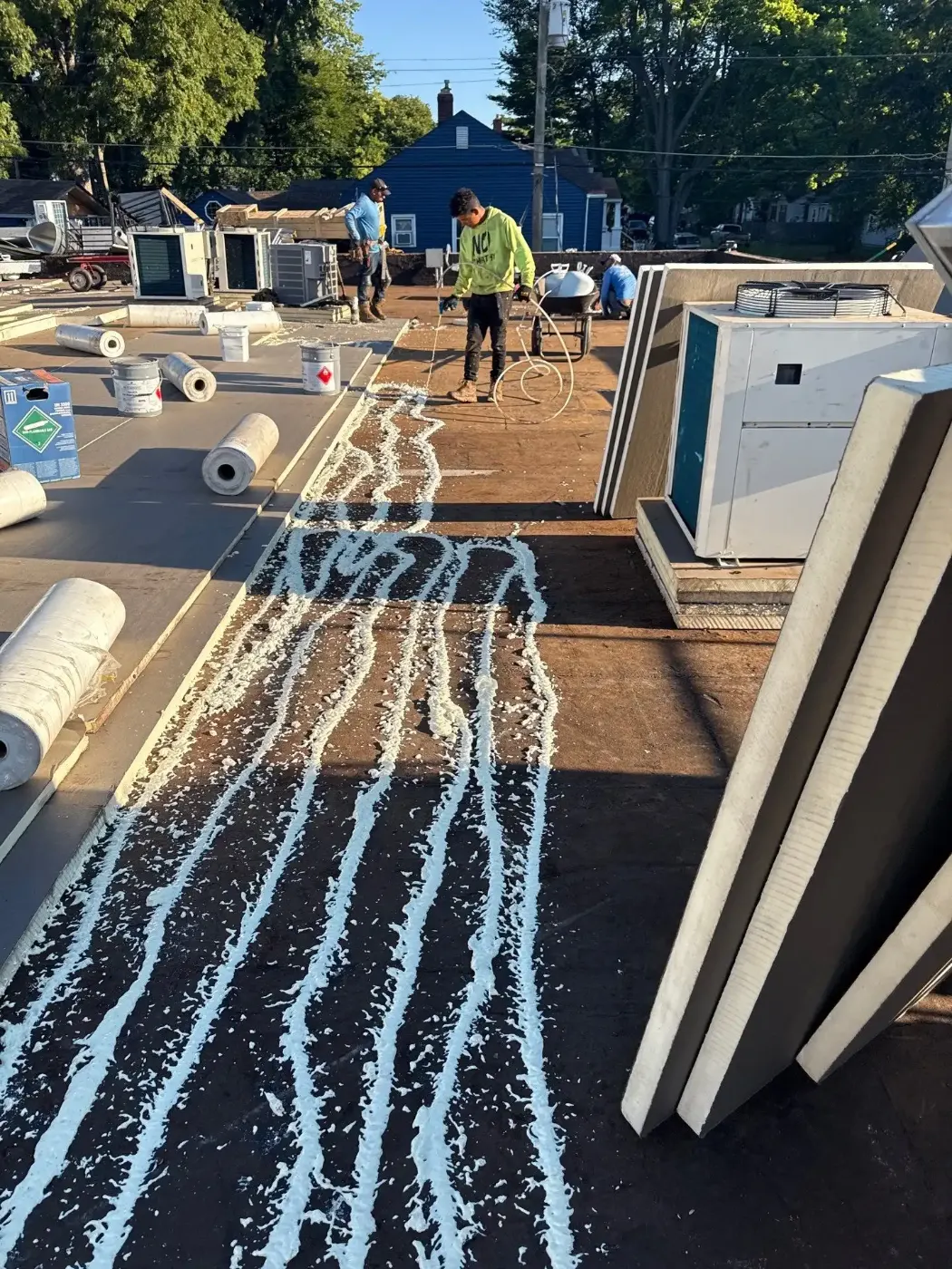 Commercial roofing by Shadeland Commercial Roofing near Ulen, IN