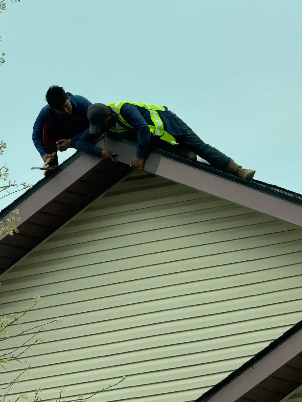 Commercial roof inspection documented in Shadeland