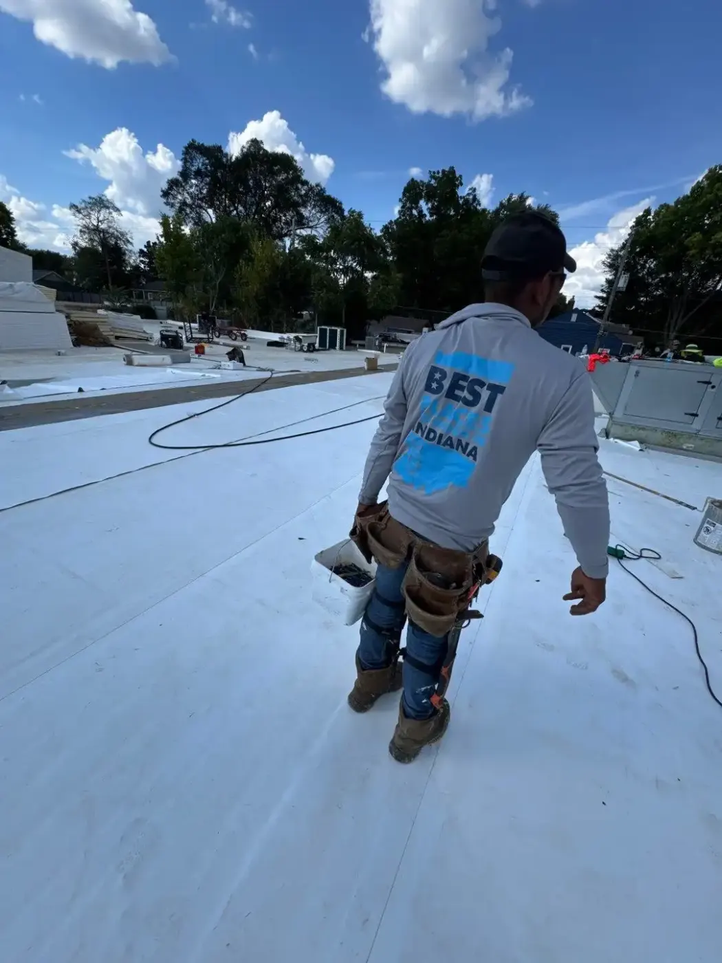 Flashing and seam work in Shadeland